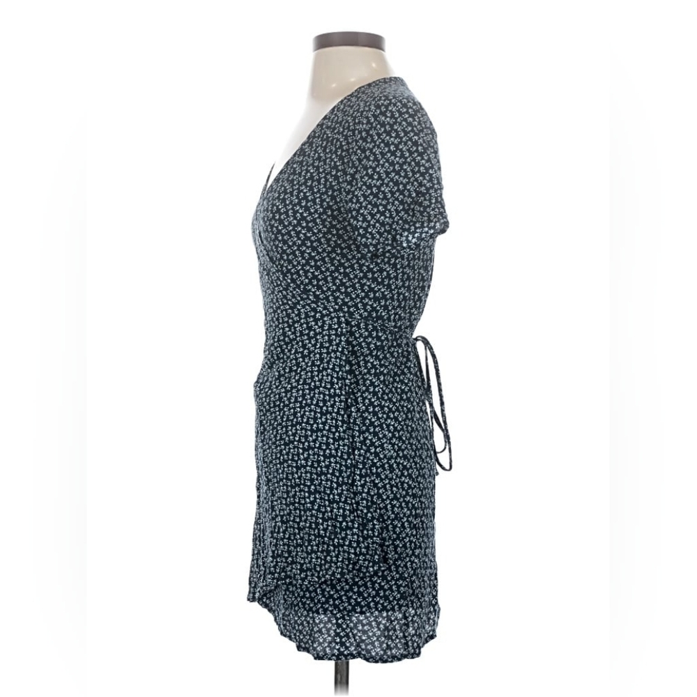 Brandy Melville S/M Blue Daisy Print Robbie Wrap Dress Made In Italy - Picture 11 of 14
